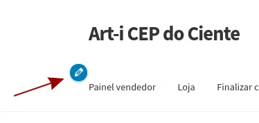 Atalho do menu