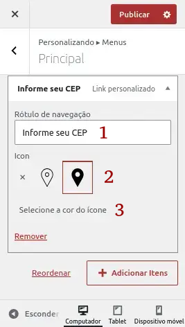 Tipo de item Art-i Pop-up de CEP